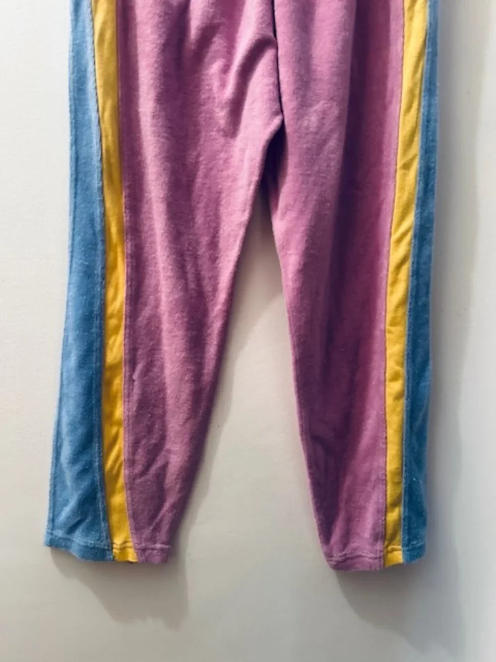 Free People Intimately Between The Lines Terry Lounge Color Block Lounge Pants - Picture 15 of 16